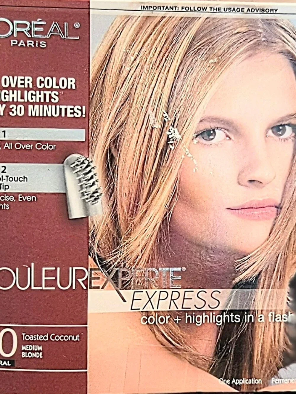 L'Oreal Paris 3 Box Couleur Experte 2-Step Hair Color Highlights Kit Toasted